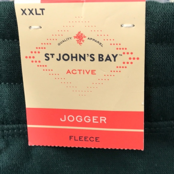 NWT St. John's Bay Active fleece Jogger Jogging pants pull on elastic waist - Picture 5 of 7